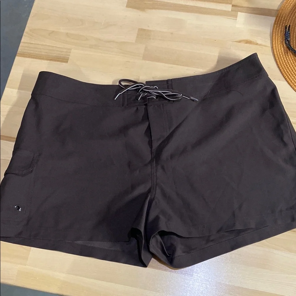 Jag Jeans Brown Women's Swim Boardshorts with Tie Waist